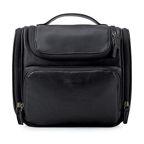 BAGSMART Hanging Leather Toiletry Kit