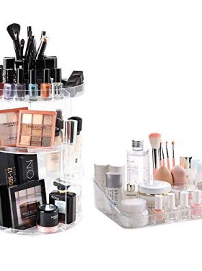SUNFICON Rotating Makeup Organizer and Makup Storage
