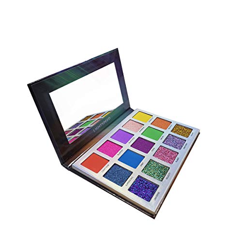 Bright Eyeshadow Palette colorful Glitter Matte Shimmer Pigment