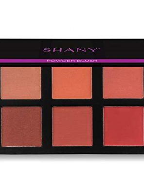 SHANY Shimmer, Matte Powder Blush Palette with Mirror