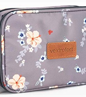 Small Makeup Bag for Purse and Travel with Brush Organizer