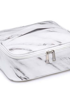 Elegance Meets Organization: The Marble Beauty Bag