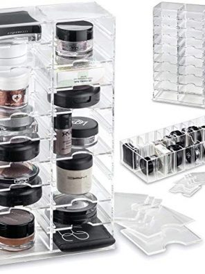 Acrylic Makeup Stand Organizer with Dividers