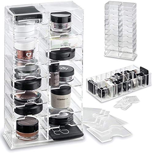Acrylic Makeup Stand Organizer with Dividers