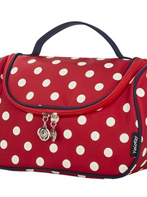 Yeiotsy Stylish Polka Dots Cosmetic Bag for Women