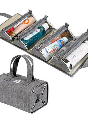 Hanging Roll-Up Makeup Bag - Your Beauty and Travel Essential!