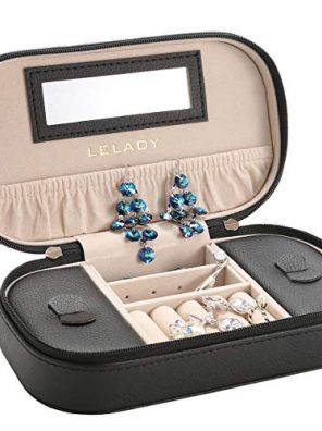 Chic and Compact: Small Black Jewelry Box for Women On-the-Go