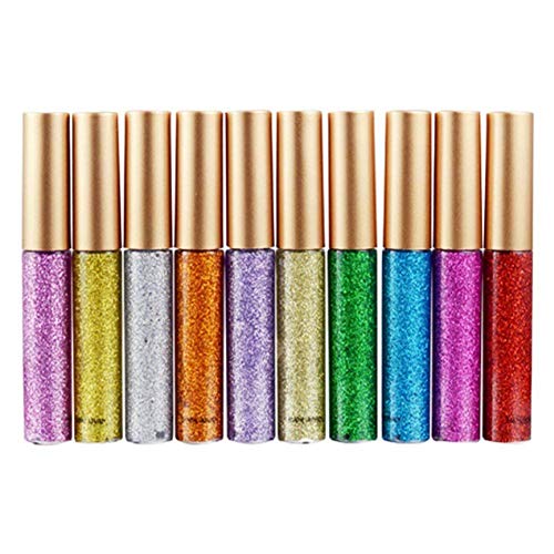 10 Colors Waterproof Shimmer High Pigmented Silver Gold