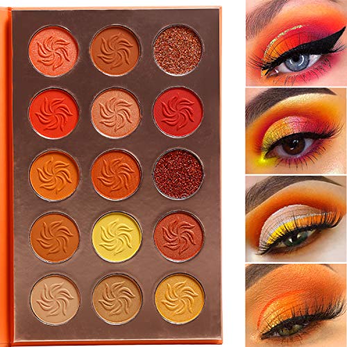 15 Colors Eyeshadow Palette Sunset