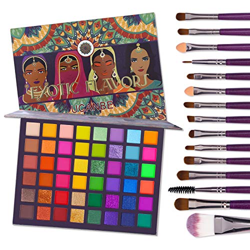 Eyeshadow Palette UCANBE EXOTIC FLAVORS Makeup Set 48 Colors