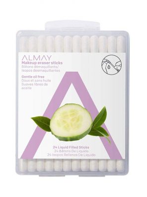 Makeup Remover Cotton Swabs with Aloe Oil Free Gentle