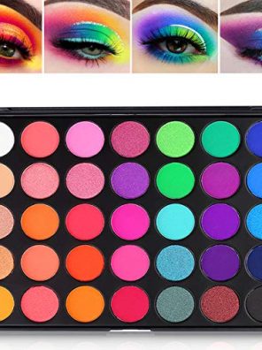 Eyeshadow Palette, 35 Bright Colors Matte Shimmer
