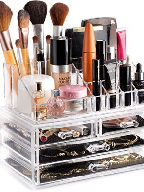 Clear Cosmetic Storage Organizer Jewelry and Hair Accessories