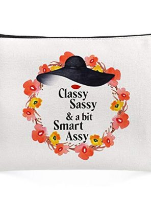 Makeup Cosmetic Bag - Classy Sassy, a bit Smart Assy