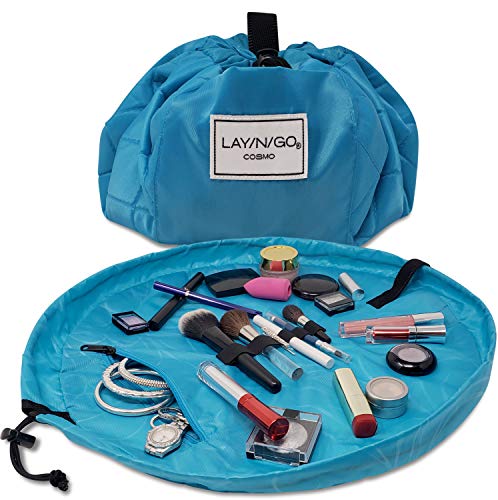 Lay-n-Go Drawstring Makeup Bag – Blue, 20 inch