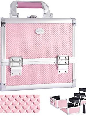 Makeup Train Case Cosmetic Box 10 Inches Jewelry Organizer