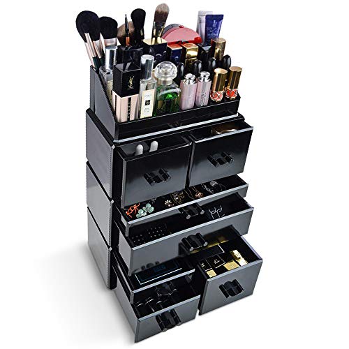 InnSweet 4 Pieces Makeup Organizer Cosmetic Storage