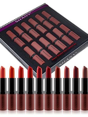 SHANY Cosmetics Lipstick Set of 12 Long-lasting