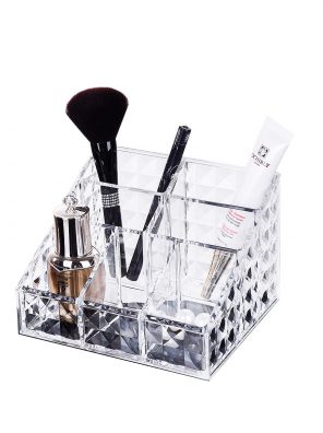 Clear Makeup Organizer for Brushes, Nail Polishes