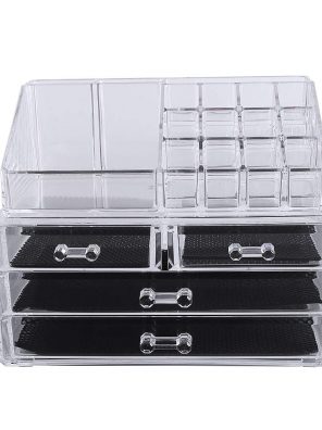 Jewelry and Hair Clear Cosmetic Storage Organizer