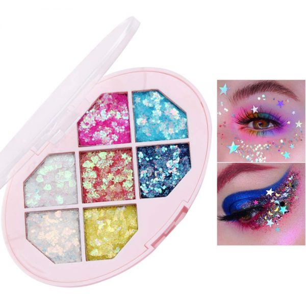 Glitter Eyeshadow Makeup Palette -Small Sequins Shimmer