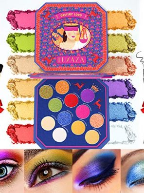 LUXAZA Colorful Bright Eyeshadow Palette