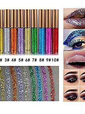 Liquid Glitter Eyeliner Metallic Shimmer 10 Colors