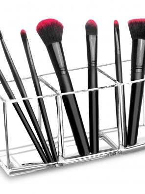 hblife Clear Makeup Brush Holder Organizer