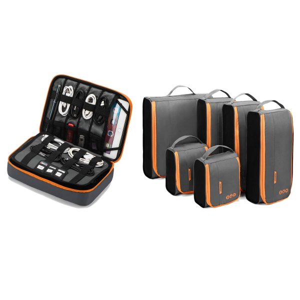 BAGSMART Electronics Organzier and Packing Cubes Set