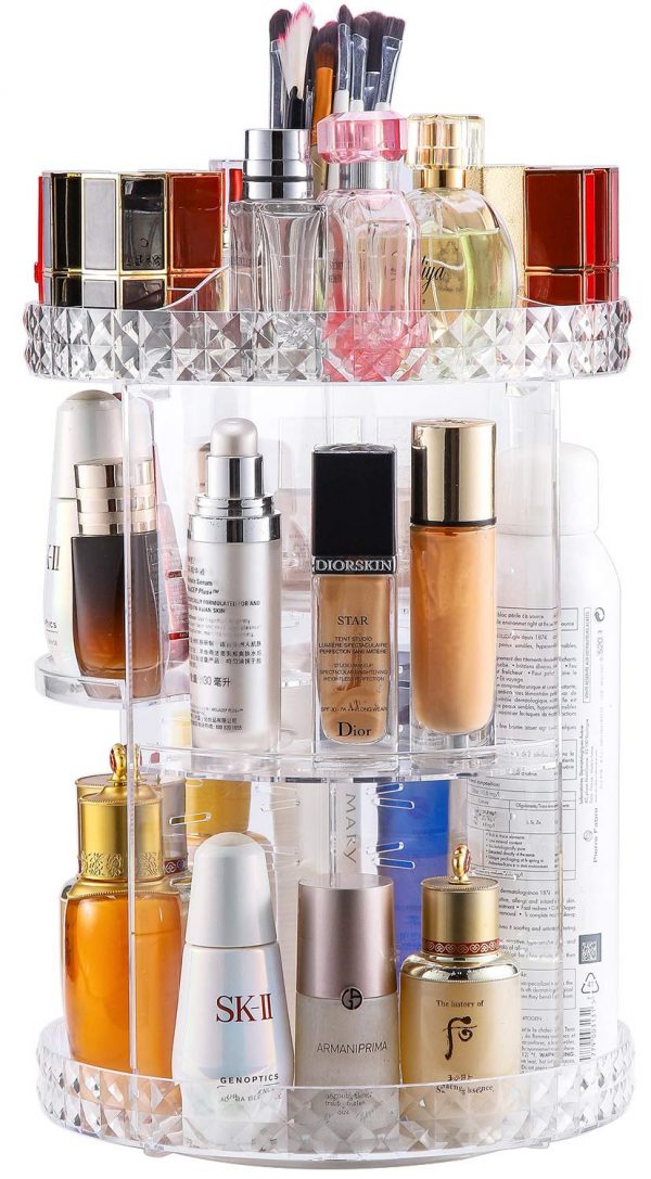 Acrylic Makeup Organizer, Cosmetic Storage and Vanity Perfume Organizers