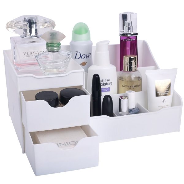 Mantello Makeup Organizer - Vanity Box with Drawers for Cosmetics