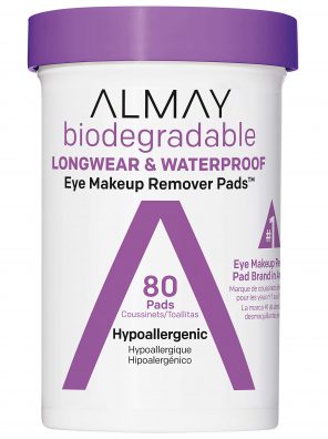 Biodegradable Longwear & Waterproof Eye Makeup Remover Pads